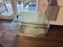 Acvariu mare 250 Litrii L - sticla groasa 1cm fara capac 85x60x50 cm