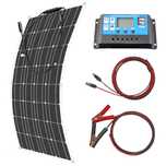 Panou Solar Flexibil 100W 12V Monocristalin cu Controler Eficienta 23%