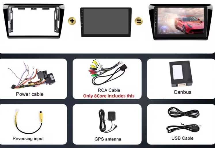 Мултимедия за Skoda Rapid навигация плеър с Android Шкода Рапид 2DIN