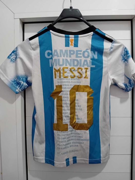 Оригинална детска фланелка на Аржентина - световни шампиони - Меси