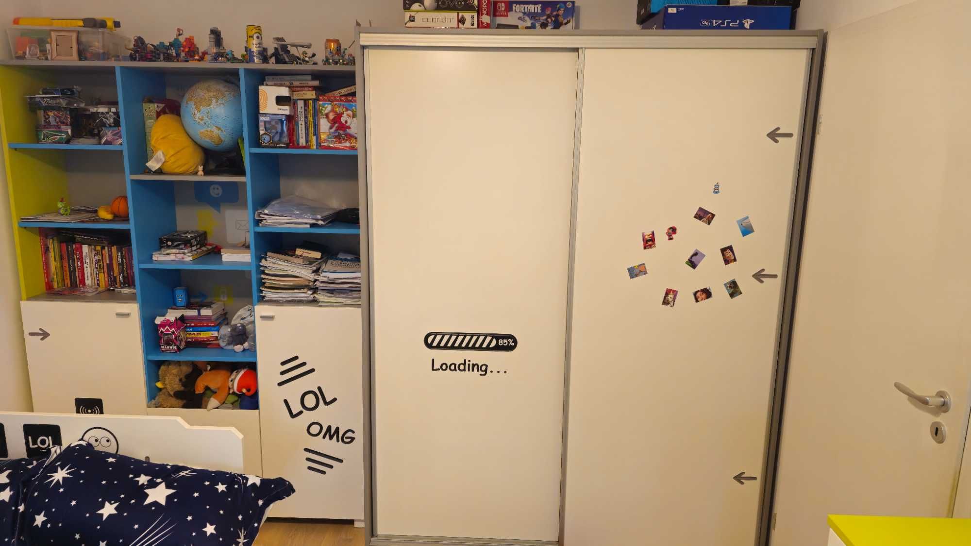Ansamblu mobilier copii lux, Mobexpert (LOL), fețe MDF gravate 3D
