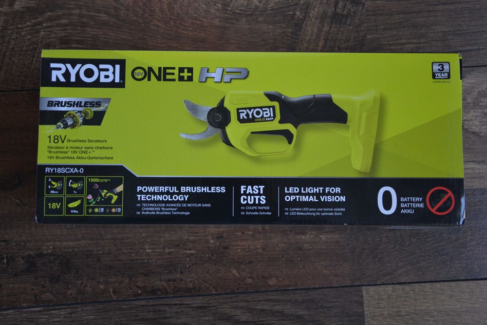 Нова, акумулаторна, безчеткова ножица Ryobi 18V