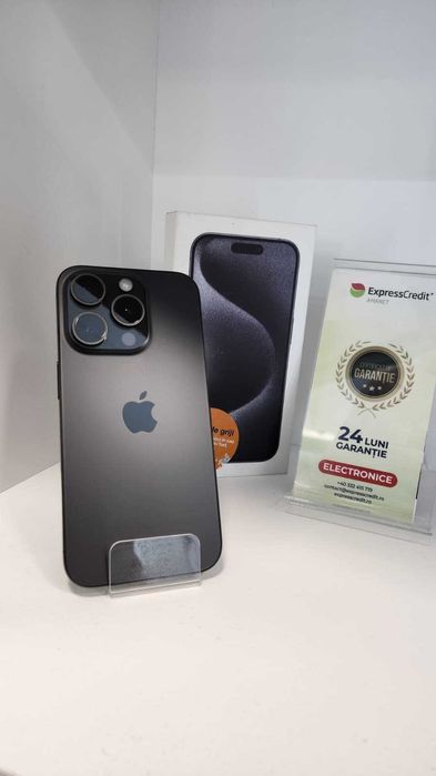 Iphone 15 Pro 128Gb 100% bateria (Ag8 Tudor1/B73778) – Garantie 2 Ani!