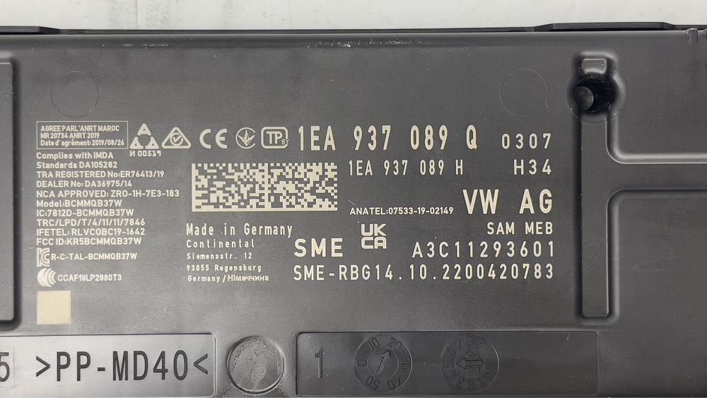 BCM Модул AUDI Q4 E - TRON / VW ID.4 1EA937089Q
