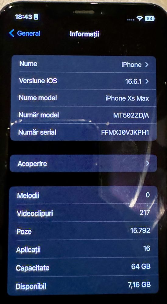 Iphone xs max  impecabil conform pozelor