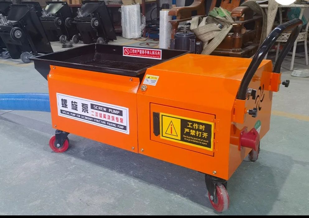 Винтовой мобильный мини бетононасос