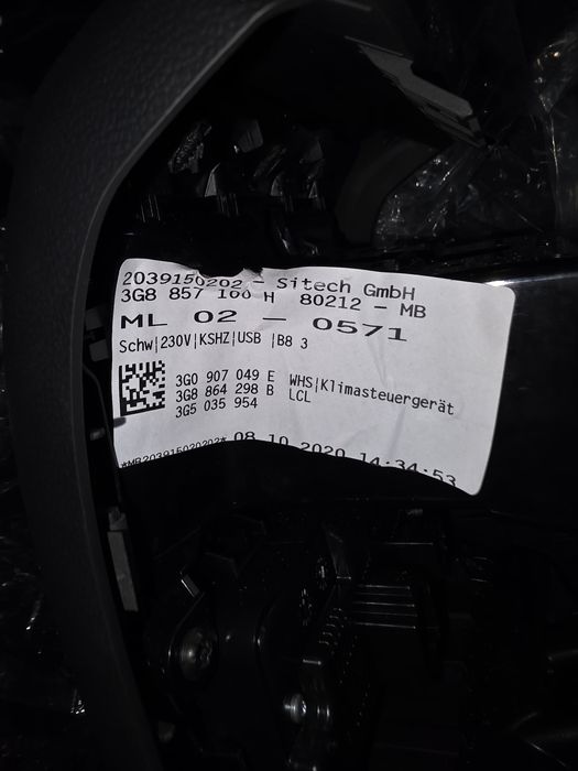 Clima spate Arteon passat B8 230V/type-c