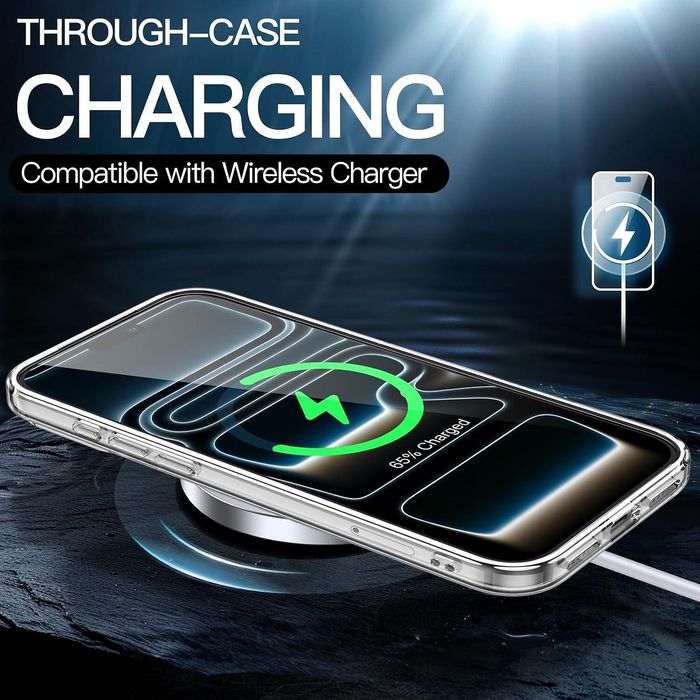 Прозрачен кейс space case за apple iphone 17 pro