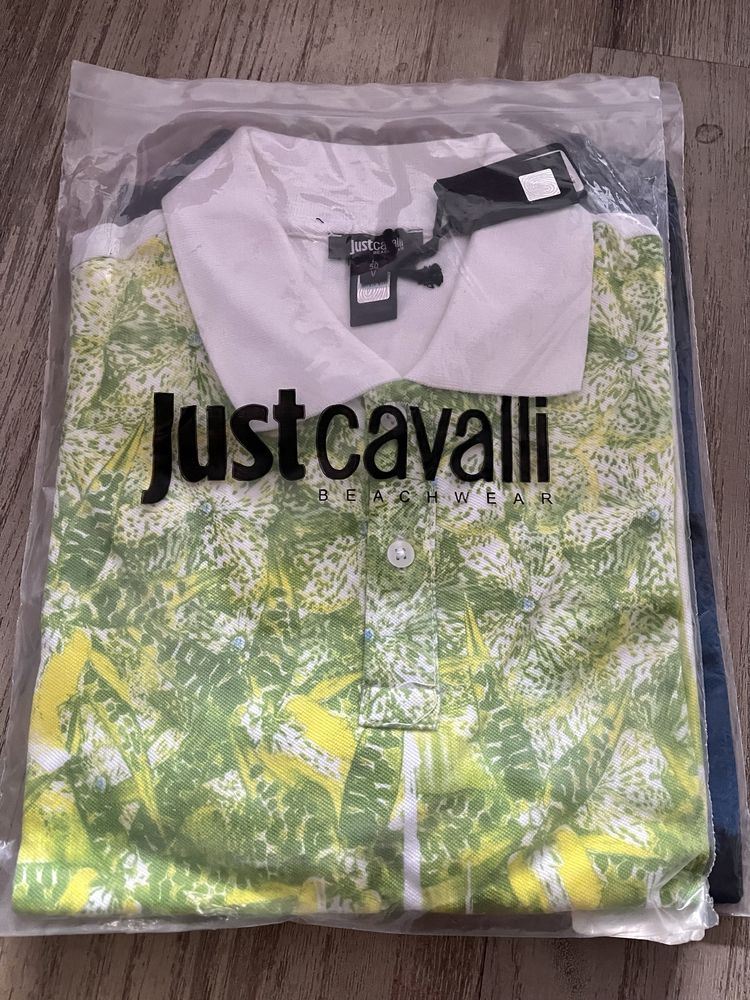 Tricou polo CAVALLI nou original 100% bumbac