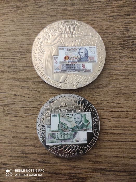 2 medalii superbe austriece
