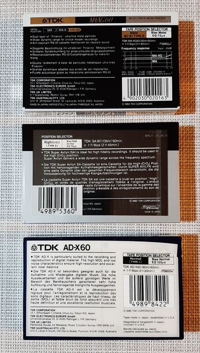 casete audio tdk nu maxell nu sony