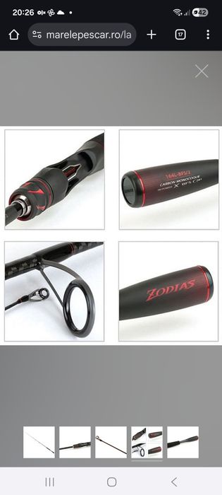 Vand Lanseta Shimano Zodias 270M-2 Spinning 2.13m 5-15g