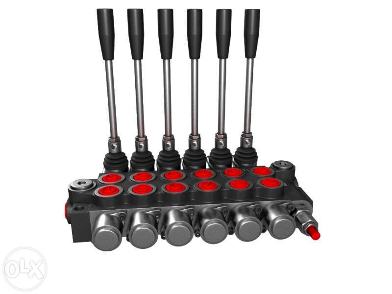 Distribuitor hidraulic monobloc 6 sectiuni 80 l/min 1/2"