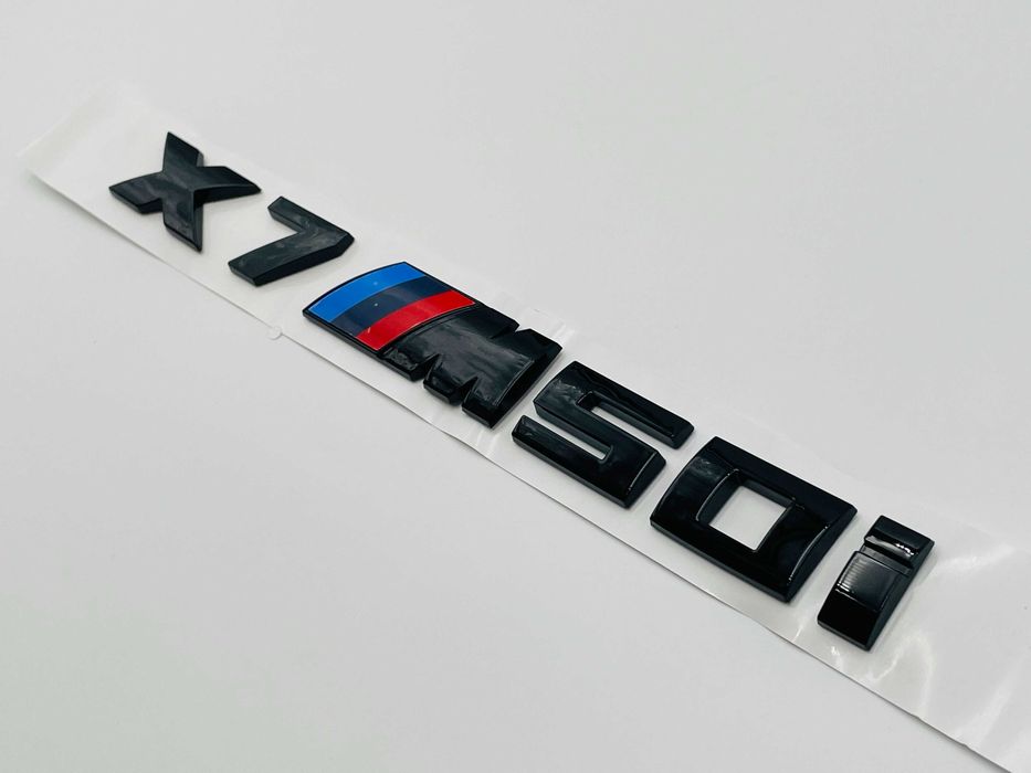 Emblema Compatibila BMW X7M50i negru