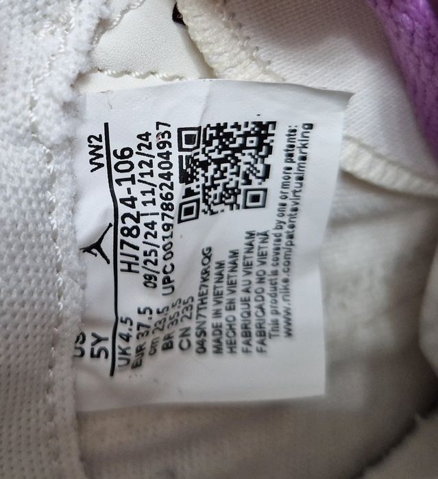 Adidas Jordan Spizike low 37.5 Purple