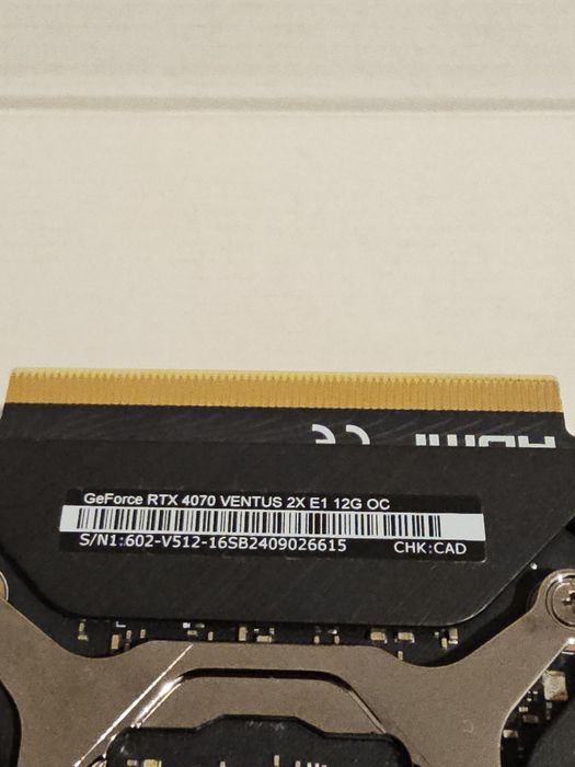 Placă video nVidia RTX 4070 12gb MSI