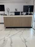Receptie cu riflaje & banda LED de vanzare (198 X 67.5 X 91) cm
