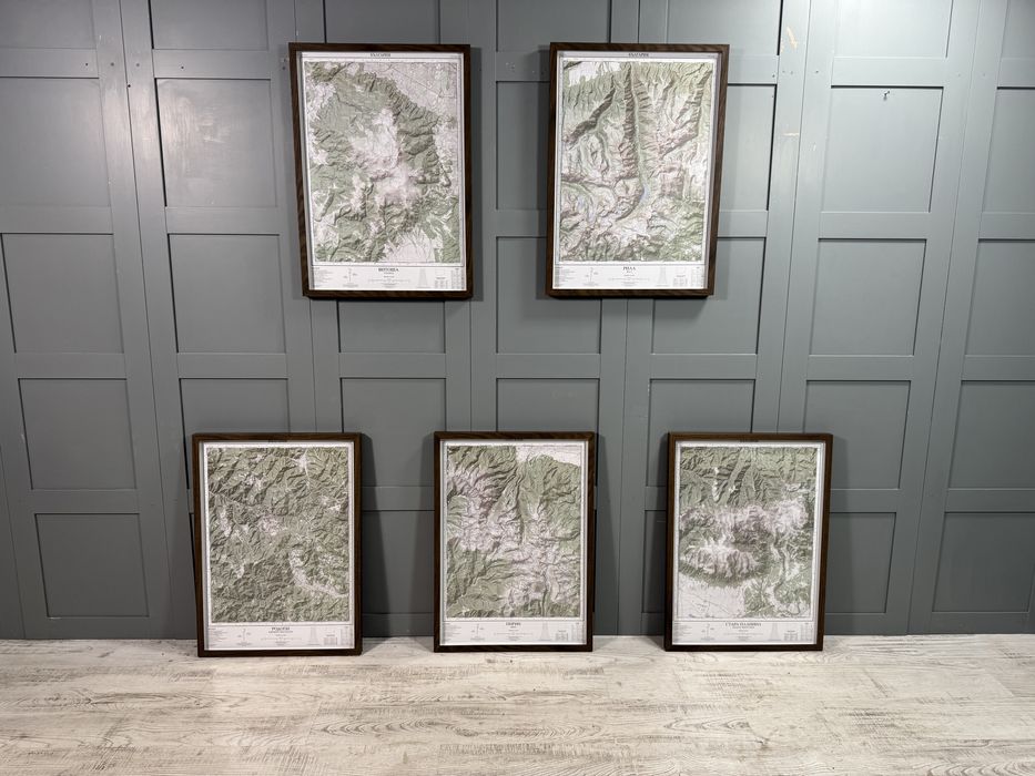 Плакати - Планински карти – 5 планини