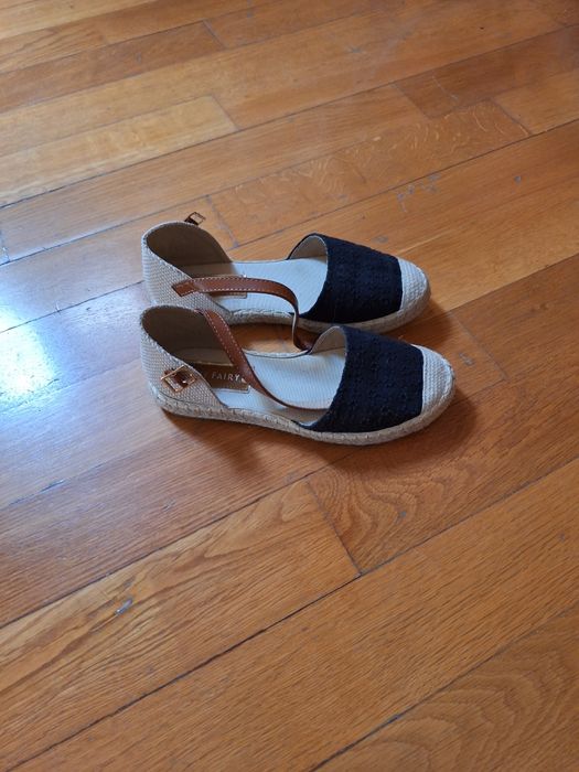 Espadrile/papuci negre 36/37