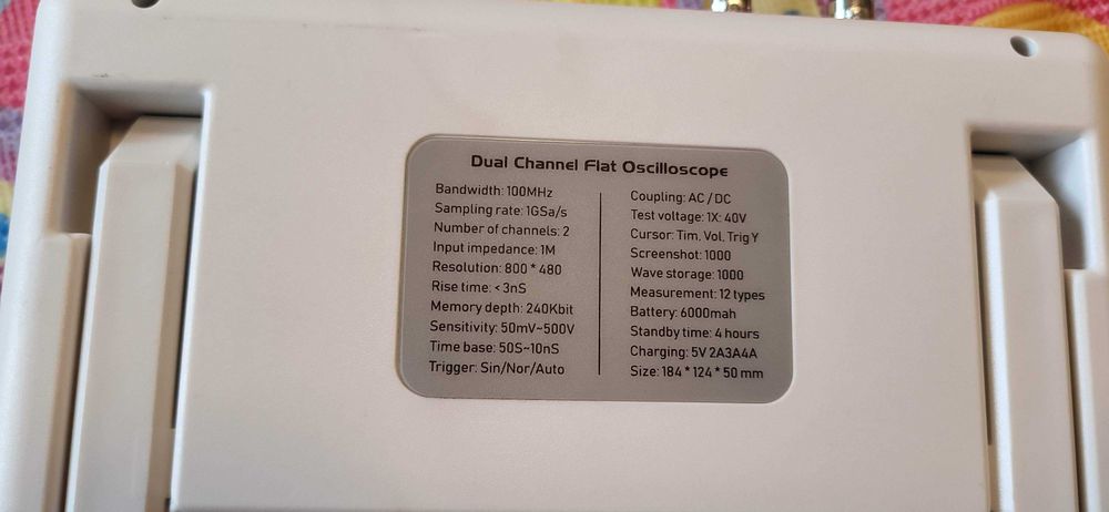 Цифров осцилоскоп Fnirsi - 1013D 2x100Mhz тъч