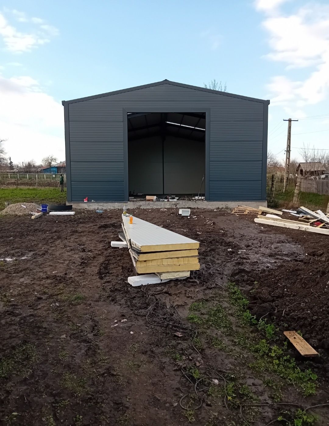 Vand hala metalica 11x15x4m din  profil ipe 180