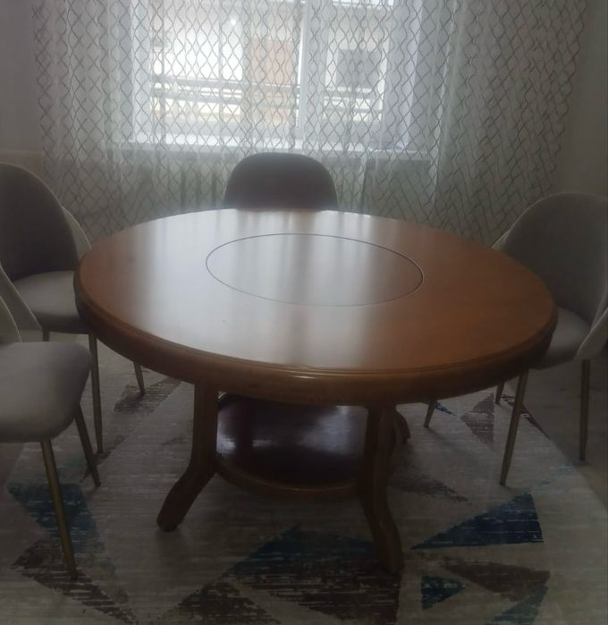 Стол деревянный круглый