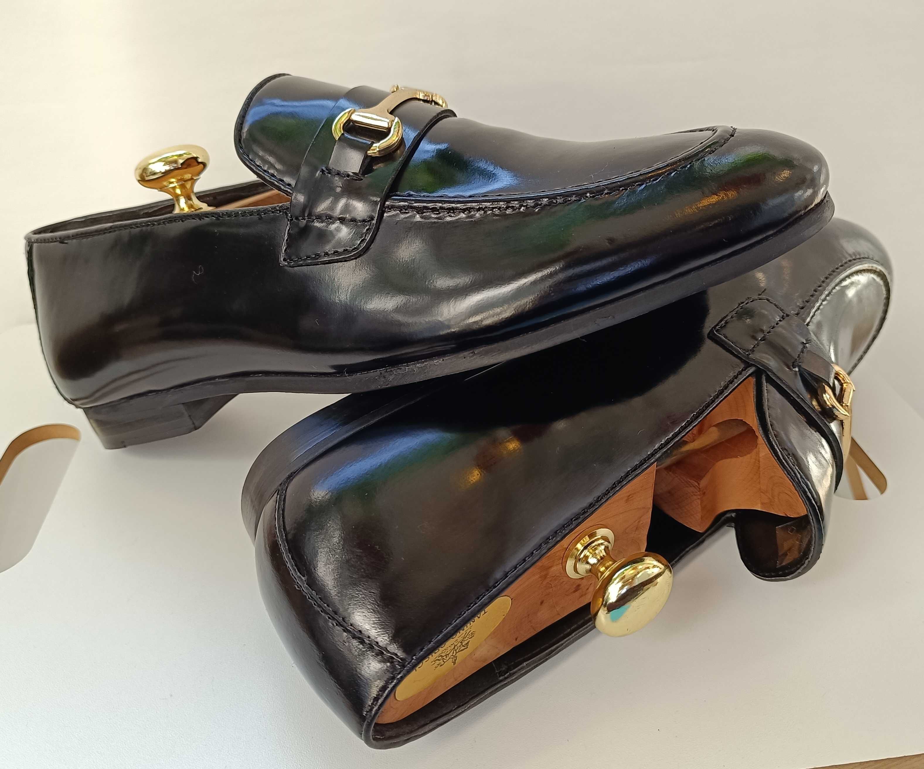 Pantofi loafer 43 bit premium Walk London NOI piele naturala lustruita
