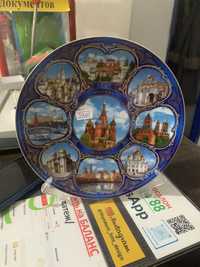 Тарелка сувенир блюдо москва декор подарок дизайн