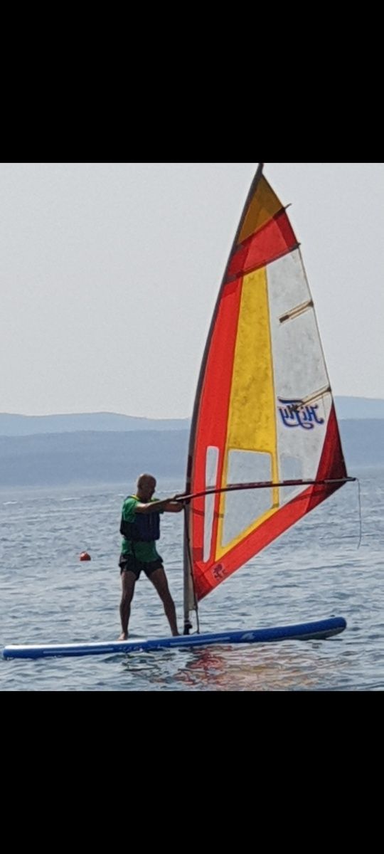 Rig windsurf -vela, catarg, boom