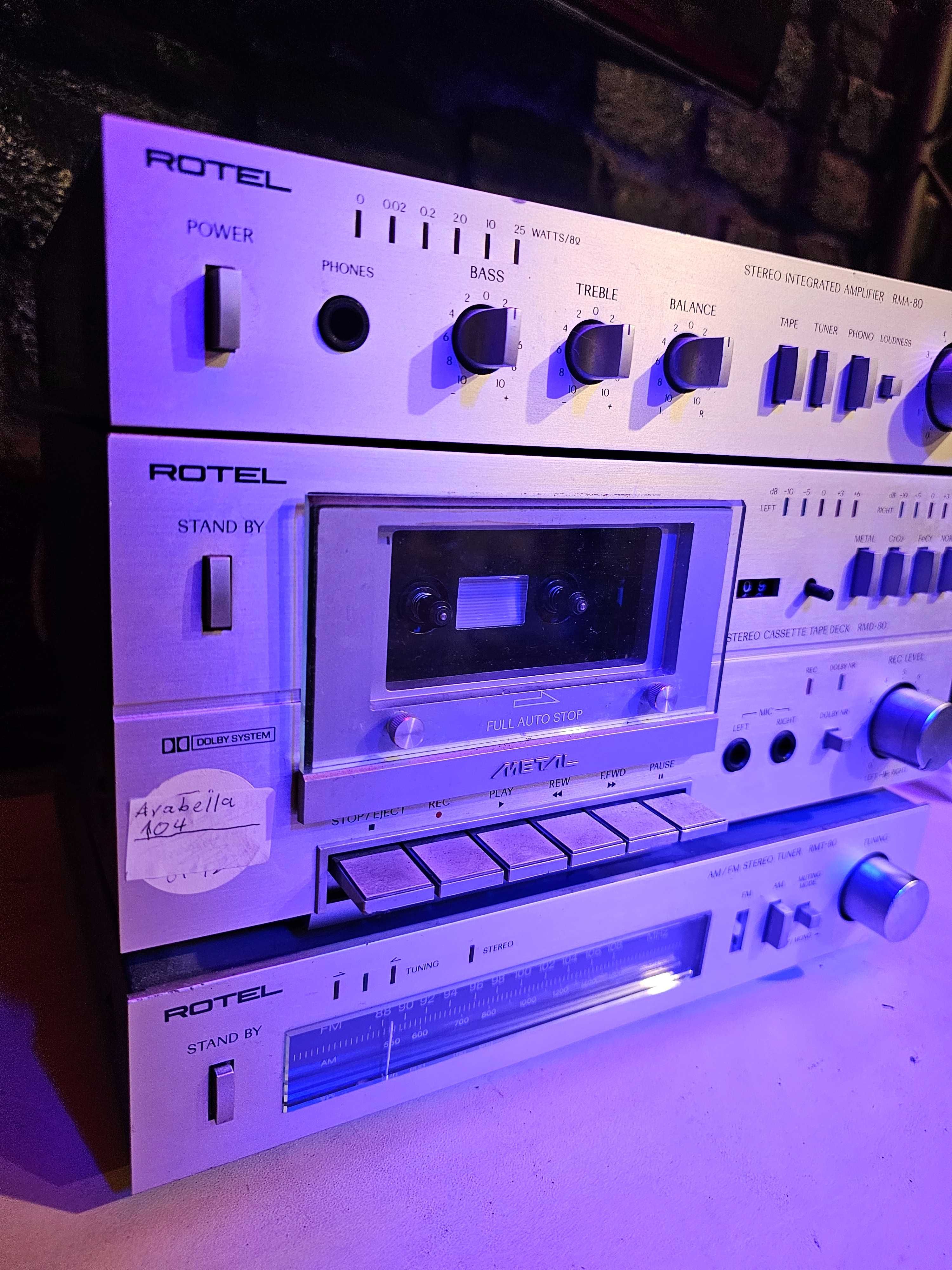 Statie linie Rotel RMA-80 Deck RMD-80 Tuner RMT-80 JAPAN