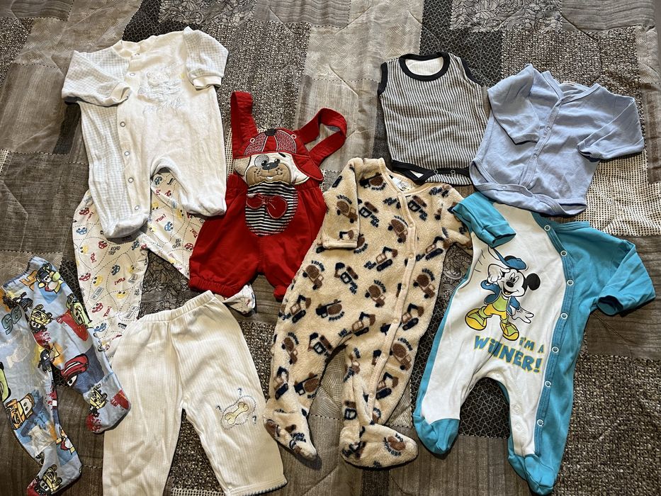 Бебешки дрешки за момче 0-3 м