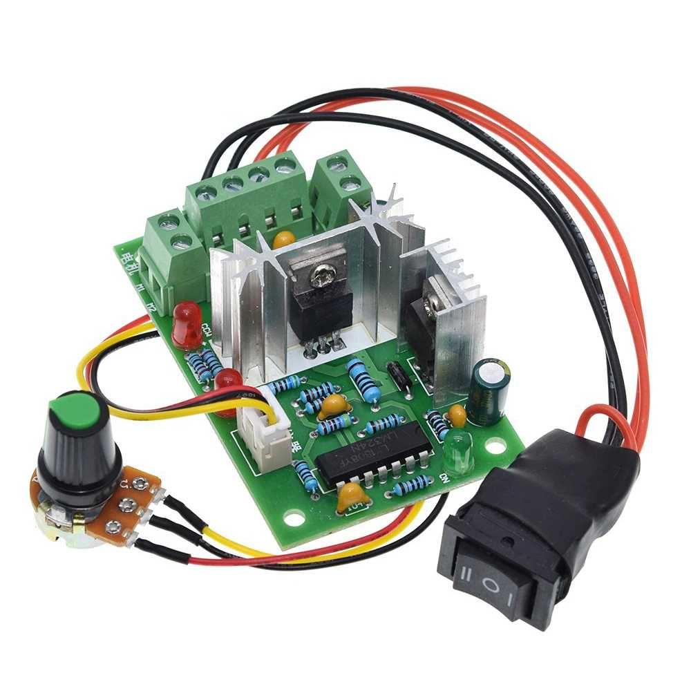 Regulator controler turatie motor 10-40V, 150W cu switch de directie