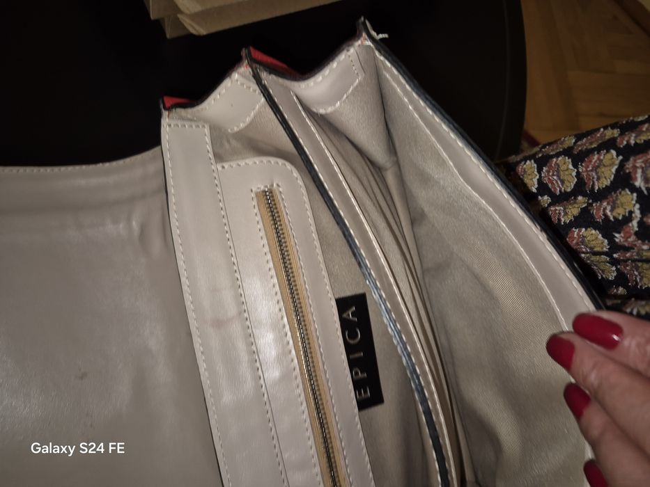 Geanta Epica  culiare alb crem