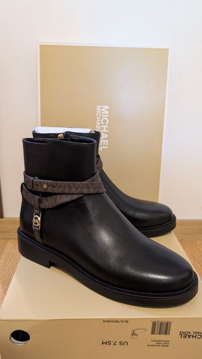 Ghete/botine piele Michael Kors nr  38, noi, 50% reducere