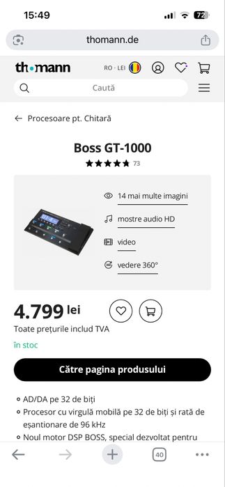 Procesor Boss GT 1000