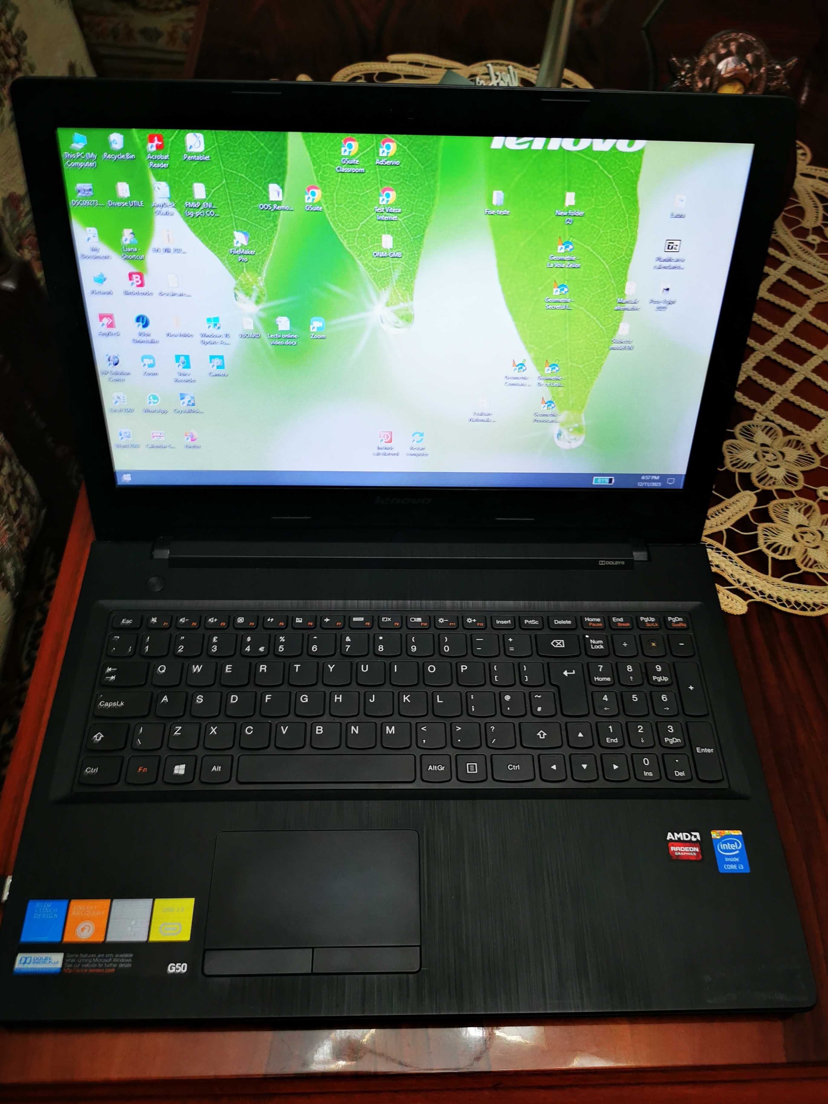 Vand Laptop Lenovo G50 i3-4010U f putin folosit (ca si nou).