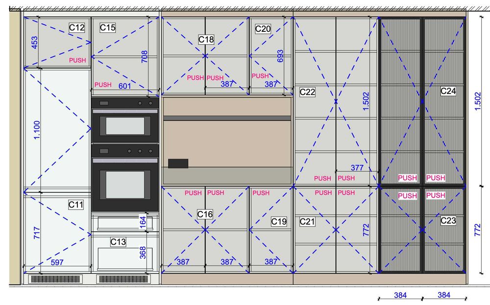 Mobilier la comandă: proiectare + producție + montaj
