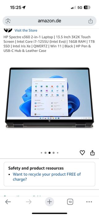 HP Spectre x360 2-in-1 Laptop | 13.5 Inch модел 2022г