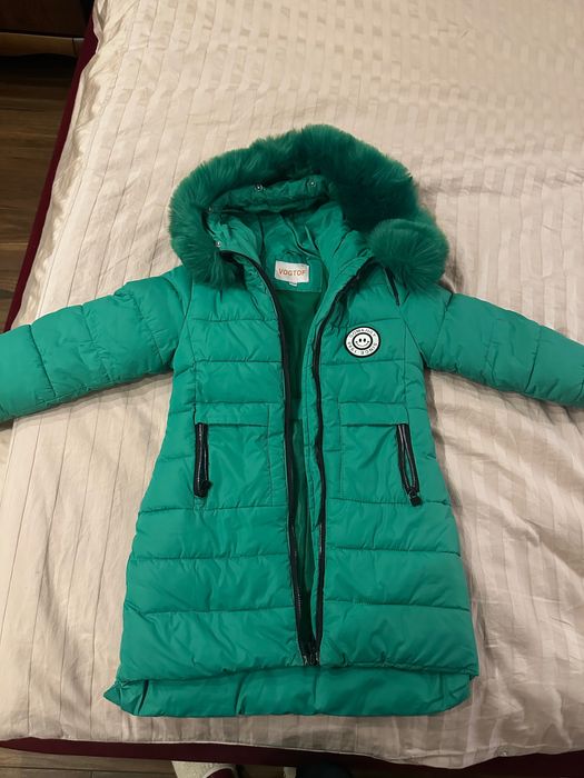 Топло детско яке - момиче 104 см