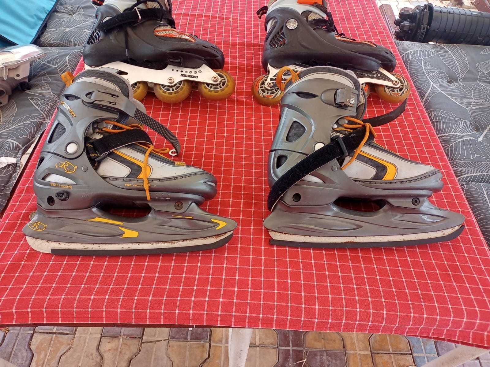patine iarna de dama reglabile