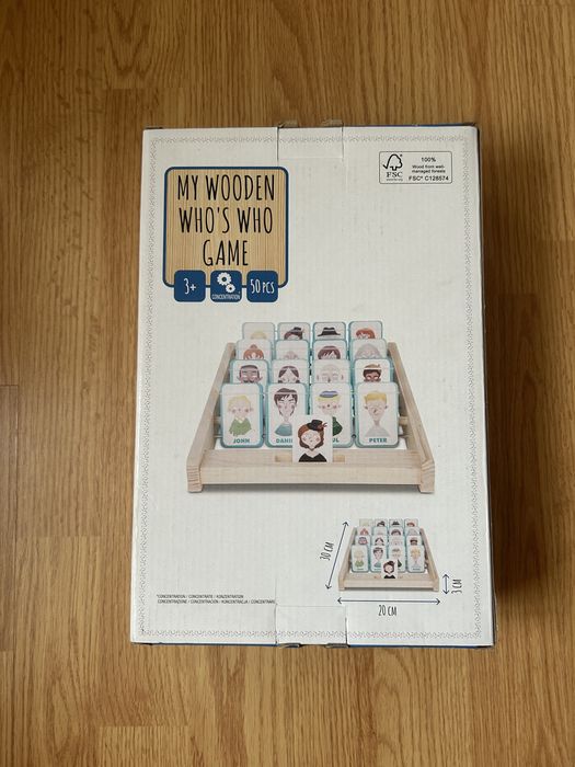 Joc din lemn “Ghici cine?”