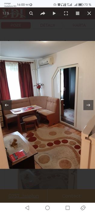 Închiriez apartament 2 camere nedecomandat, zona Podu Roș.