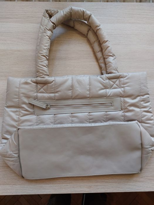 Чанта бежова полиестер