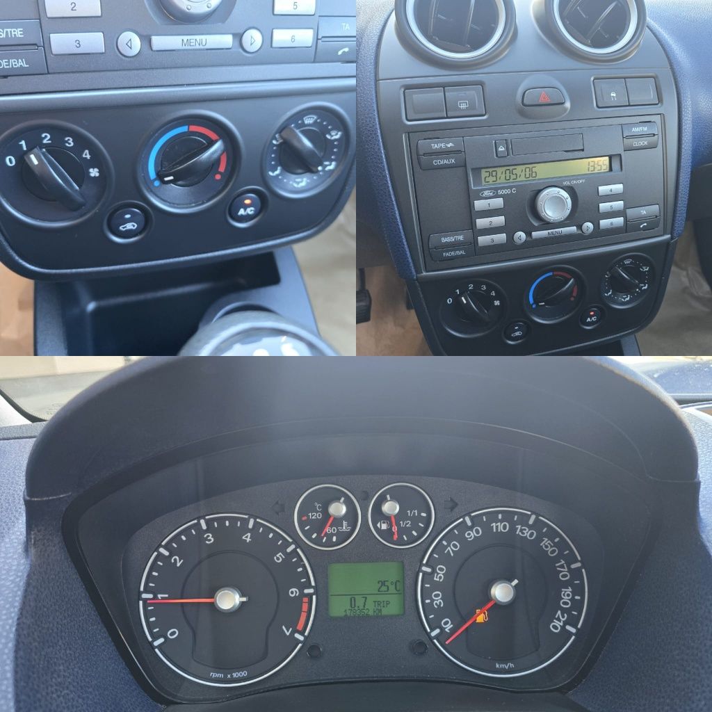 Ford Fiesta Facelift 1.6i/170000km/2007/Senzori parcare/Clima/4usi/