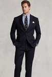 Costum slim 46 S premium Ozel Italy lana respirabila albastru