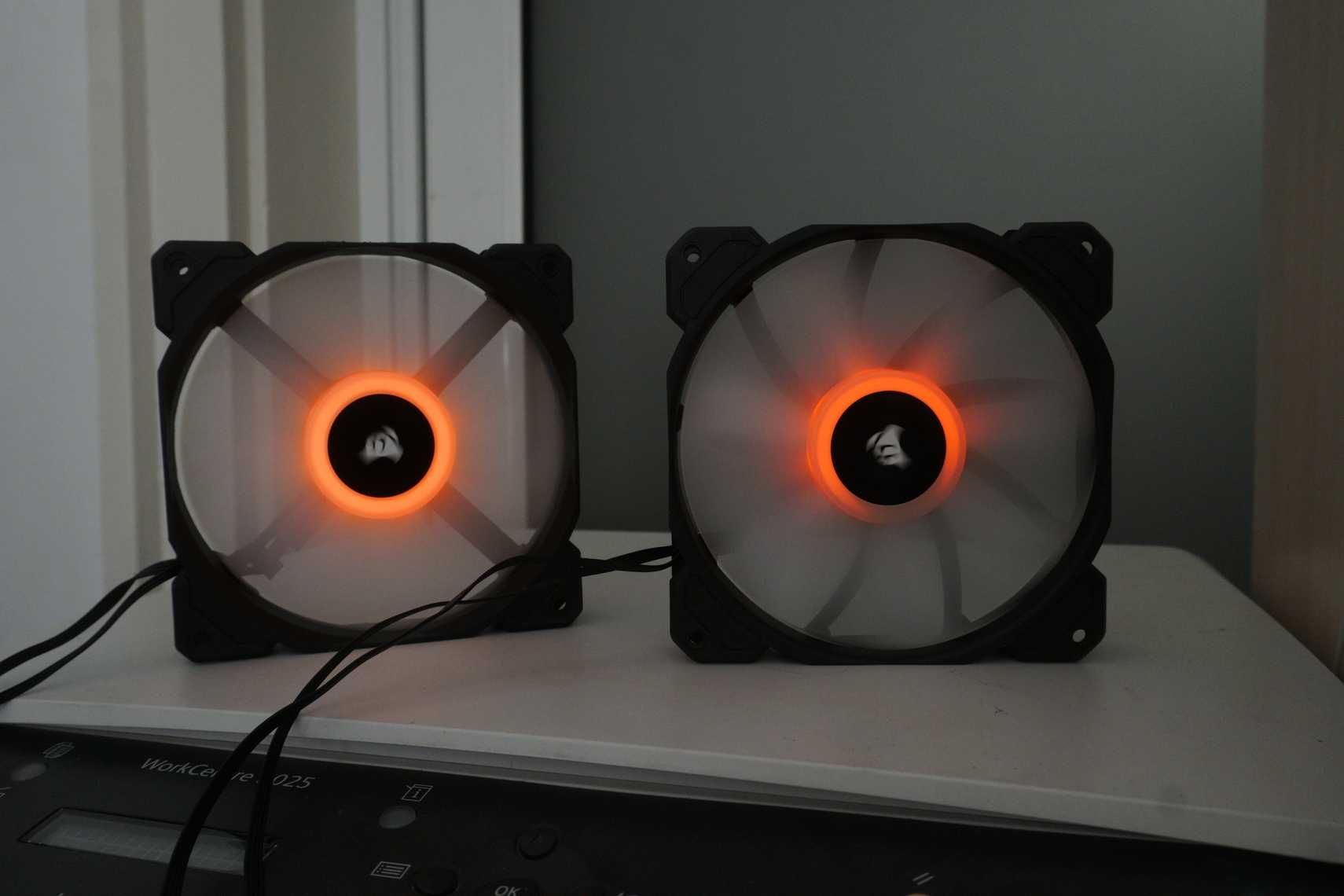 2х 120mm RGB Corsair fans вентилатор