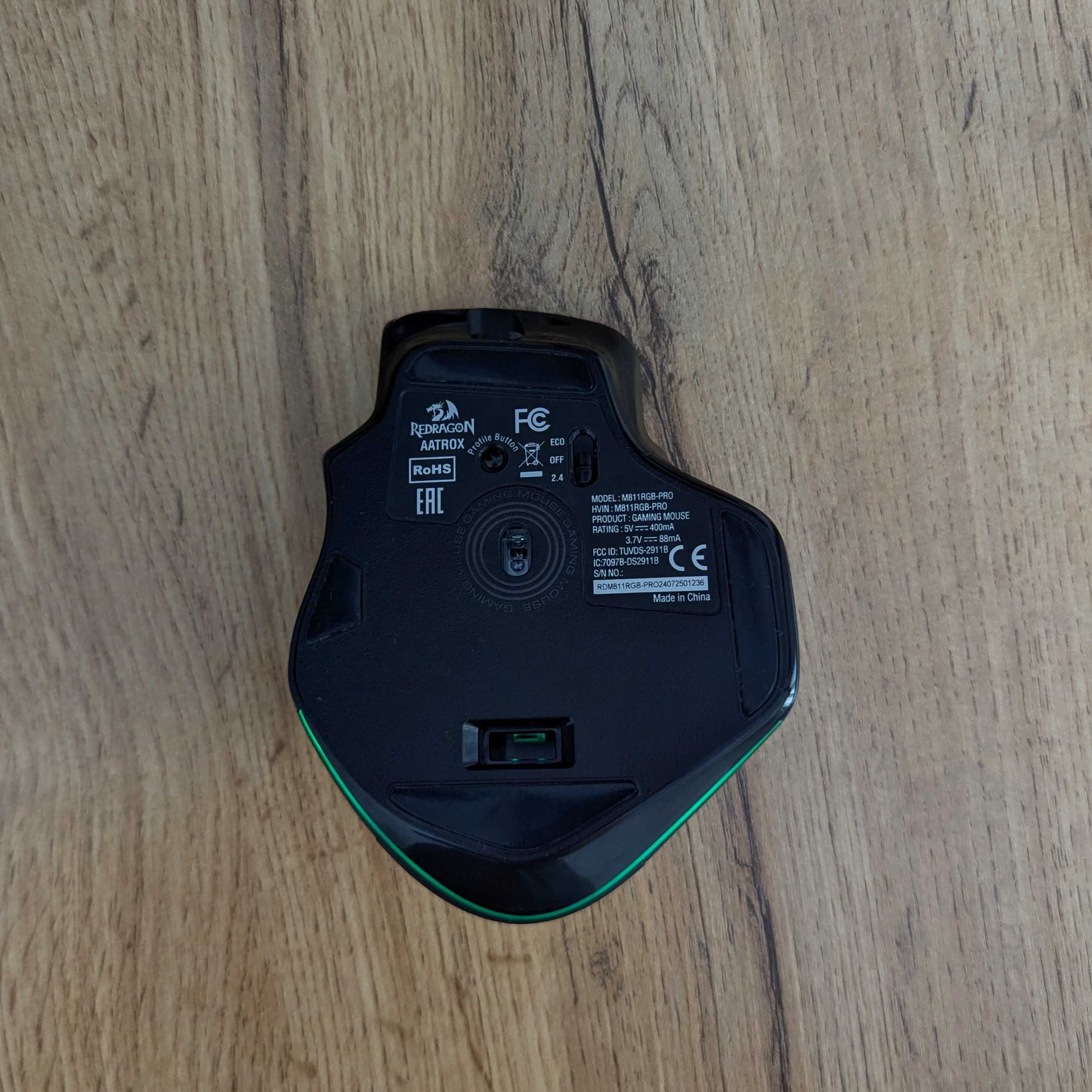 Redragon Aatrox M811 Pro, 15 кнопок, 3395, 2.4 Wireless. Open Box.