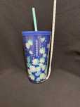 Starbucks Tumbler Cana Pahar din plastic cu pai - 16x9,5 cm