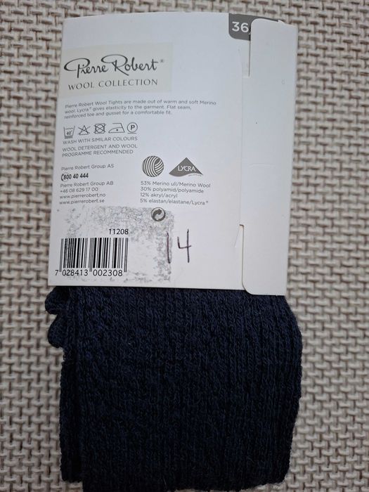 Нов вълнен чорапогащник Pierre Robert, 36/40