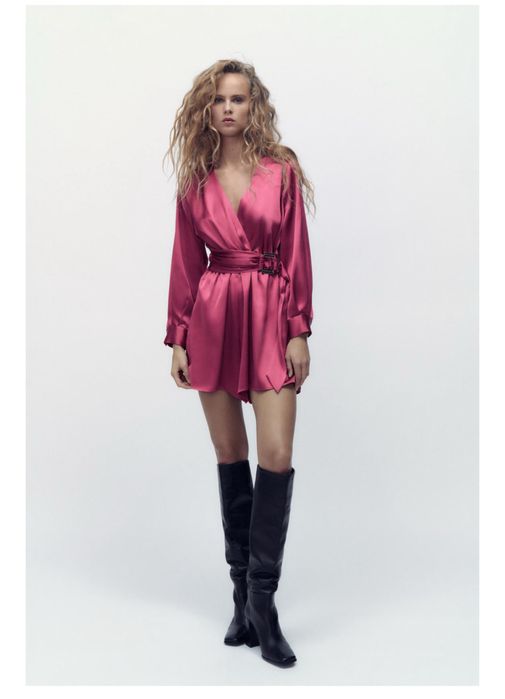 Salopeta Zara satin noua